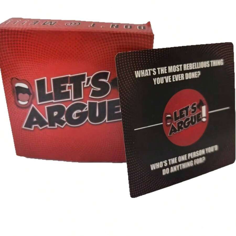 Cross Border 2025 New Product Let's Argue Card Game Debate Family Couple Card Game Night - Multicolor - View 1