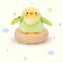 1pc Cute Realistic Small Bird & Bird Nest Plush Doll, Penguin Parrot Sparrow Doll, Home Office Decor, Kids Sleeping Companion, Birthday Gift - 彩色 - 查看 6