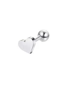 1PC Stainless Steel Tiny Stud Earrings Heart Star Moon Cross Butterfly Snake Mini Earrings Helix Cartilage Tragus Lobe Standard Conch Flat Ear Piercing Jewelry