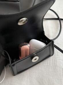 Bolso de mano mini de color sólido y sencillo, bolso bandolera para damas para compras, carteras, compras, mujeres jóvenes, estudiantes universitarias, recién llegadas, cuello blanco. Son perfectos para la oficina, la universidad, el trabajo, los negocios, los traslados, las actividades al aire libre, los viajes y las excursiones.