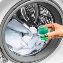 3/6 Stücke wiederverwendbare Wäschebälle, Waschmaschine Trockner Bälle, Weichspüler Bälle, Anti-Falten, Reinigungsmaterial, Haushaltskleine Werkzeuge