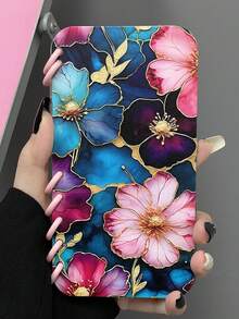 1pc Flip Cover Forest Print Phone Case, Book Style, Compatible With IPhone 11/12/13/14/15/16 Pro Max - Clear - View 5