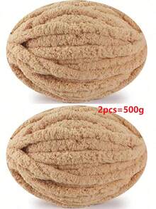 500g/250g 多色雪尼尔纱粗纱用于针织和钩针毯子垫子手工编织粗线柔软温暖钩针纱围巾线 多色雪尼尔纱用于针织和钩针毯子垫子粗线柔软温暖钩针纱围巾线 - 彩色 - 查看 31