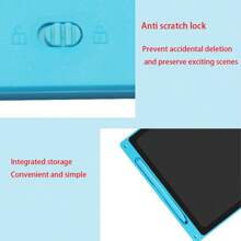 1 pièce/2 pièces/4 pièces Tablette de dessin couleur LCD, Tablette d'écriture LCD, Libérez une riche créativité pour les enfants, Équipée d'un stylet, Outil éducatif Montessori, Tableau d'écriture électronique, Tableau de dessin magique, Tableau à graffitis effaçables et colorés, Verrouillage ou effacement à un clic, Tablette d'écriture réutilisable sans poussière ni encre, Tableau d'écriture LCD