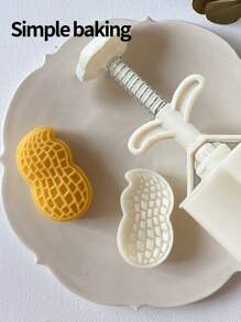 قالب خبز ذو نمط الفول السوداني والكاكي، طقم خبز لأعياد الميلاد/الزفاف/المناسبات الخاصة، قالب كيك فاصوليا وكيك القمر في شهر الخريف الأوسط، أداة خبز كعكة الشاي بعد الظهر، قوالب DIY للحلويات المنزلية والطبخ الآسيوي للمناسبات ، قوالب للحلويات