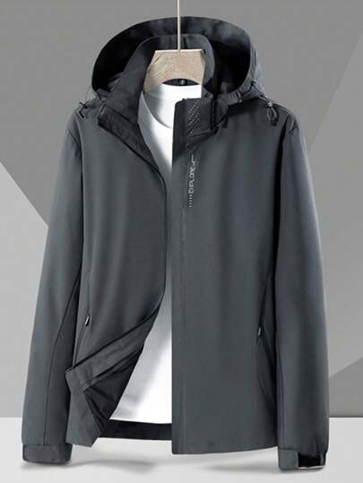 1pc Men's Waterproof Windproof Outdoor Sports Casual Jacket