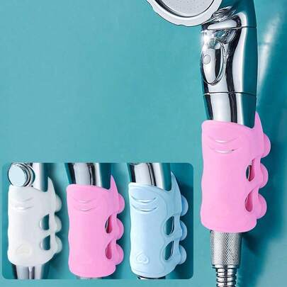 1pc/2pcs Sucker Punch Free Support Fixed Frame Shower Head Support Shower Showerhead Hanging Shower Head Fixed Shower Base