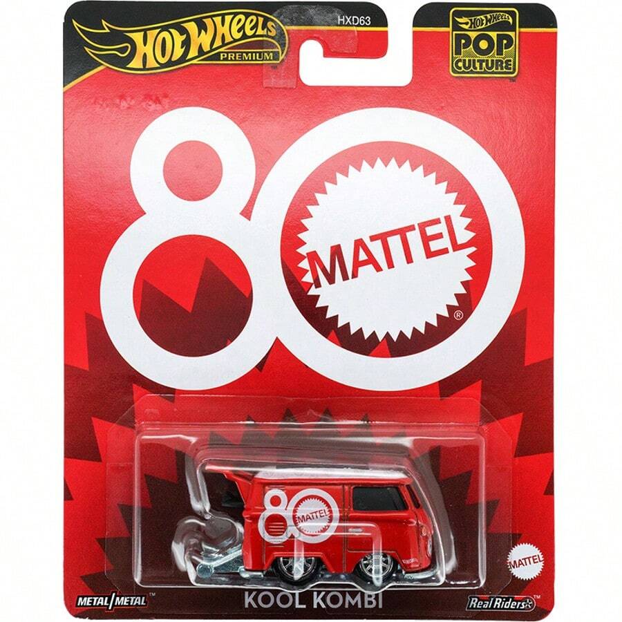 Mattel 1辆80周年纪念版风火轮大众迷你巴士合金模型车，1:64比例酷炫Kombi限量版大众系列，是送给男孩女孩的完美礼物，适合圣诞节、生日和节假日。 - JBL68大眾 - 查看 1