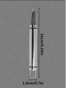 1pc Stainless Steel Shrimp Gut Cleaner - Seafood Sheller - Shrimp Shell Cutter - Portable Shrimp Gut Cleaner - Easy To Clean Kitchen Gadgets, Suitable For Lobster And Prawn Preparation - Silver - View 3