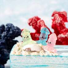 Glow In The Dark Octopus Resin Decoration, Creative Cartoon Micro-Landscape Beach Ocean Fish Tank Decor, Fluorescent Marine Animal Model, Assorted Color, Wholesale Gifts Birthday Graduation