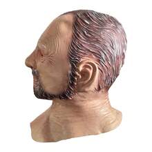 Máscara de Látex de Demônio, Adereço de Atmosfera para Festa de Halloween, Presente Humorístico para a Sala de Fuga