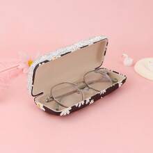 1个奢华水钻雏菊眼镜盒，便携式保护收纳盒，适用于太阳镜和眼镜（不含眼镜），优雅闪亮细节，小巧便携，方便旅行收纳，耐用贴合，是日常佩戴的理想配件，可防止镜框刮花和沾染灰尘，时尚雏菊点缀，尽显时尚品味，是眼镜爱好者的完美礼物，用途广泛，可用作家庭或办公室收纳盒。 - 彩色 - 查看 6