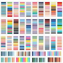 6400 etiquetas de anotación de libros, notas adhesivas para carpeta Morandi, marcadores de libros reutilizables, suministros de anotación reutilizables de varios colores y escribibles