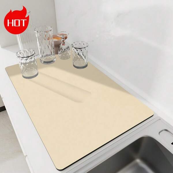 Un tapete de drenaje de color sólido, adecuado para diversas combinaciones, con un diseño mejorado talla grande grueso con alta fricción, resistencia a la decoloración y a la abrasión. Ideal para cocinas, comedores, fiestas y uso doméstico, es una herramienta esencial para necesidades de comedor y cocina, así como un regalo maravilloso para días festivos.