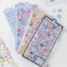 Cartoon 3D Stickers Animal Stickers For Scrapbooks Planner Journals Laptops Phone Case Water Bottle Pen Case Decoration (Product Hollow)