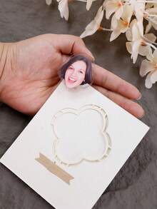 LICVIC Custom Acrylic Photo Clips,DIY Creative Clips,Personalized Picture Unique Clips,Birthday Gifts,Customized Fixed Clip Cartoon Decorations,Customizable Friends,Couples,Pet Photo Clips,Note Files And Other Unique Clips,Valentine Day Decor,Ornamental Fashionable,Unique Gifts,School,Home,Office,Graphic Print,Christmas Gift Supplies - Style a - View 7