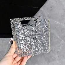 1pc Suction Wall Mounted Storage Rack, Toothbrush & Toothpaste Holder, Makeup Organizer, Cartoon Style, No Drilling Required, Bathroom Wall Hanging Brush Holder - Clear - View 4