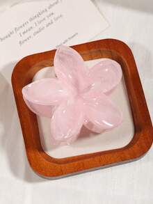 3 件/1 件女士透明亚克力渐变扎染花卉印花发夹套装，优雅时尚的发饰，适合盘发、半扎发型，适合日常佩戴，甜美浪漫的牧场风格发夹爪夹发夹发夹发夹发夹秋冬度假装女士 - 彩色 - 查看 7