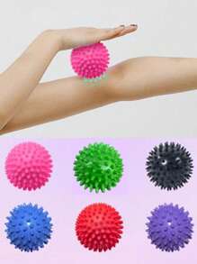 1pc Fascia Ball PVC Acupressure Massage Ball, For Shoulder, Neck, Yoga & Fitness, Relax Foot, Arm, Waist, Buttocks