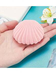 1pc,Shell Jewelry Storage Box, Cute Jewelry Box, Stud Necklace Velvet Gift Box, Valentine's Day Ring Box - Multicolor - View 6