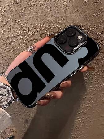 1 pieza Funda de teléfono con diseño de letra compatible con iPhone Apple 16, 16 Plus, 16 Pro, 16 Pro Max, 15, 15 Plus, 15 Pro, 15 Pro Max, 14, 14 Plus, 14 Pro, 14 Pro Max, 13, 13 Pro, 13 Pro Max, 12, 12 Pro, 12 Pro Max, 11, 11 Pro Max, 7, 8, X, XS, anti-contaminación, de moda, resistente al agua, a los golpes, a las caídas y a los arañazos