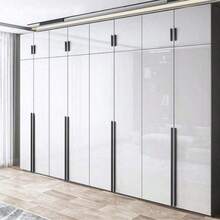 Maniglie per mobili in nero e dorato, pomelli per armadi e guardaroba, in alluminio massiccio, lunghe maniglie per pensili e cassetti di cucina