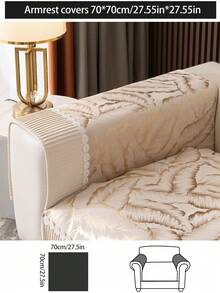 1件加厚绒面保暖沙发垫，现代简约防滑耐用面料沙发套，可机洗，防尘，四季皆宜，保暖且不易褪色 - 彩色 - 查看 18