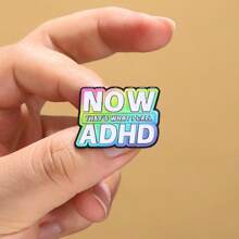 NOW ADHD email broșă Pin modă decorativă broșe ornamente rever geantă insigne bijuterii cadouri 2025 stil nou școală Kpop rucsac profesor rechizite geantă farmece drăguț