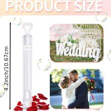 30 Stück Seifenblasen-Flaschen in Form eines verspielten Herzstabes - perfekt für romantische Anlässe, Partyfavoren und Geschenkideen - ideal für Hochzeiten, Bridal-Shower, Geburtstage, Jahrestage und Valentinstag Feierlichkeiten