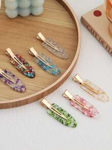 4pcs Fashion Versatile Acetate Non-Slip Hair Clips Claw Clips Hair Claws Hair Barrettes