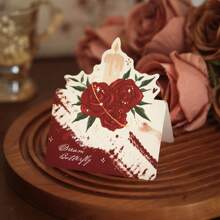 6 Different Styles: Rose, Fresh Flowers, 3D Greeting Cards, Flower Shop, Birthday Wishes, Message Cards, Teacher's Day, Mother's Day, Thanksgiving Cards, Holiday Couple Greeting Cards, 12 Flowers Gift Cards School Supplies, Back To School