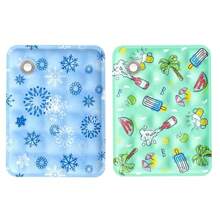 1/2 pieza Colchoneta de enfriamiento con agua para mascotas, almohadilla refrescante de verano para perros y gatos de tamaño medio-pequeño, disponible en una variedad de colores, con bolsas de frío para un enfriamiento mejorado