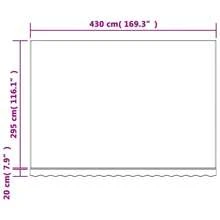 Tenda da sole 4,5 x 3 metri, adatta per tende multicolori a strisce, tenda da sole per balcone, tenda da sole per esterni, tenda da sole autoportante, tessuto di ricambio