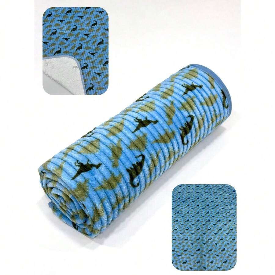 Single Thick Blanket With Fur 1.40x1.80 Mt Sherpa Fluffy - ĐaDino - Xem 1