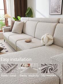 1 pieza Funda elástica para cojín de asiento de sofá, cálida y cómoda todo el año, antideslizante, impermeable, funda decorativa de moda para sofá en forma de L o de 1 a 4 plazas, decoración del hogar, apta para mascotas, lavable