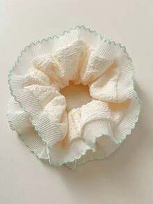 Oversized Double-Layer Lace Hair Scrunchie, High-End Elegant Bun Holder For Women,Hair Accessories, Scrunchy Hair Ties Scrunchies, Casual - Multicolor - View 15