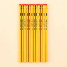 Lápices HB, 12 lápices de madera, lápices para bosquejar y dibujar para escuela primaria con borradores, artículos de papelería de comercio exterior, regalos de artículos de papelería, maestros, útiles de estudio, lápices de viaje, útiles de estudio para niños, caligrafía bonita, premios para kindergarten para volver a la escuela