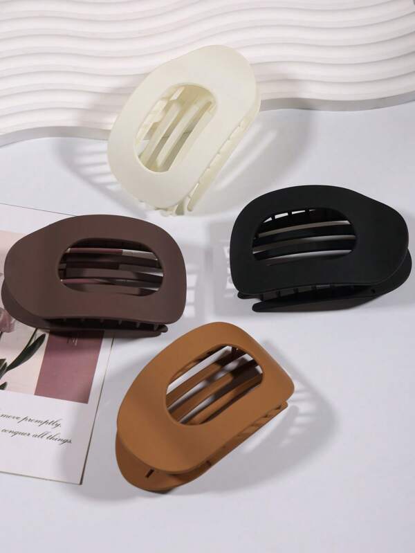 4pcs/1pc Flat Round Hair Clips, Strong Alligator Hair Clips, Comfortable Arch-Shaped Design For Yoga, Date, Versatile Use, Hair Accessories For Women, Hair Tools, Beauty Accessories, Curly Hair Accessories Accessory, Hair Accessories For Women, Fall, Travel, Hair Tools, Accessories Women, Hair Stuff, Fall, Hair Accessories Women, Hair Tools, Hair Stuff, Stuff, Beauty Accessories, Gifts, Travel, Gifts For Women, Hair Stuff, Stocking Stuffers