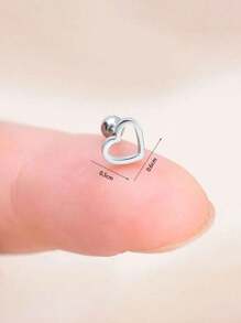 1PC Stainless Steel Tiny Stud Earrings Heart Star Moon Cross Butterfly Snake Mini Earrings Helix Cartilage Tragus Lobe Standard Conch Flat Ear Piercing Jewelry