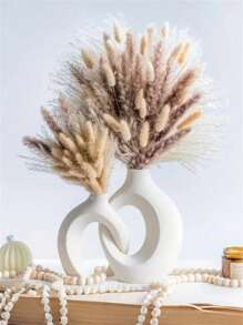 2 Stück/1 Set Paar Vase (Kunststoffmaterial), Umarmungsvase, Bücherregal Dekoration, Büro Schlafzimmer Esszimmer Tischdekoration, Café Dekoration, Künstliche Blumenvase, Heim Dekoration Raumdekoration Glasvase