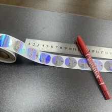 1 Rollo/500 piezas Pegatinas arcoíris iridiscentes de agradecimiento, etiquetas decorativas para negocios de compras