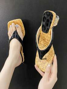 Chinese Style New Soft Bottom Flip-Flop Sandals For Women, Comfortable & Fashionable - Black - View 1