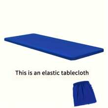 BRISCOES HOMEWARE Stretchable Polyester Tablecloth - Washable, Wrinkle-Resistant Rectangular Cover For Dining & Kitchen Parties