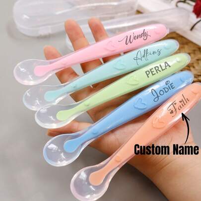 LICVIC Custom Name Baby Silicone Soft Spoons,Personalized Baby Led Weaning Spoon, Customized Silicone Baby Feeding Spoons,Customizable Name Silicone Spoons Baby,Gum-Friendly First Stage ,Suitable For Birthday,Anniversaries,Father'S Day,Mother'S Day,Ideas Gifts For Him/Her,Friends,Kids,Students,Mother,Couples,Besties,Boy,Girl,Family",Halloween Edit,Back To School Fashion,Christmas Gift ,Urban Gala ,Fashion Decor