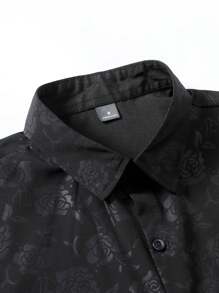 Men's Summer Tropical Plant Printed Casual Short Sleeve Shirt