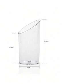 0 piezas/20 piezas/30 piezas/40 piezas Taza de mousse con ángulo redondo, taza de pudín transparente, suministros para fiestas, bodas y servicio de catering, recipiente para alimentos, mini taza para postre y aperitivo, apta para fiestas, bodas, catering, helado, frutas, leche y pudín, artículos de cocina