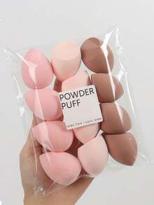 [12pcs Water-Absorbent Makeup Sponges] 12pcs Latex-Free, Water-Absorbent Polyurethane Makeup Sponges - Suitable For Liquid, Cream, And Powder Foundations - Available In Multiple Colors - Multicolor - View 9