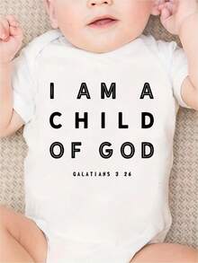 GET MY BOTTLE I'M WATCHING FOOTBALL WITH DADDY Print Funny Newborn Boys Clothes 100% Cotton Casual Comfortable Short Sleeve Baby Romper - 白色 - 查看 1