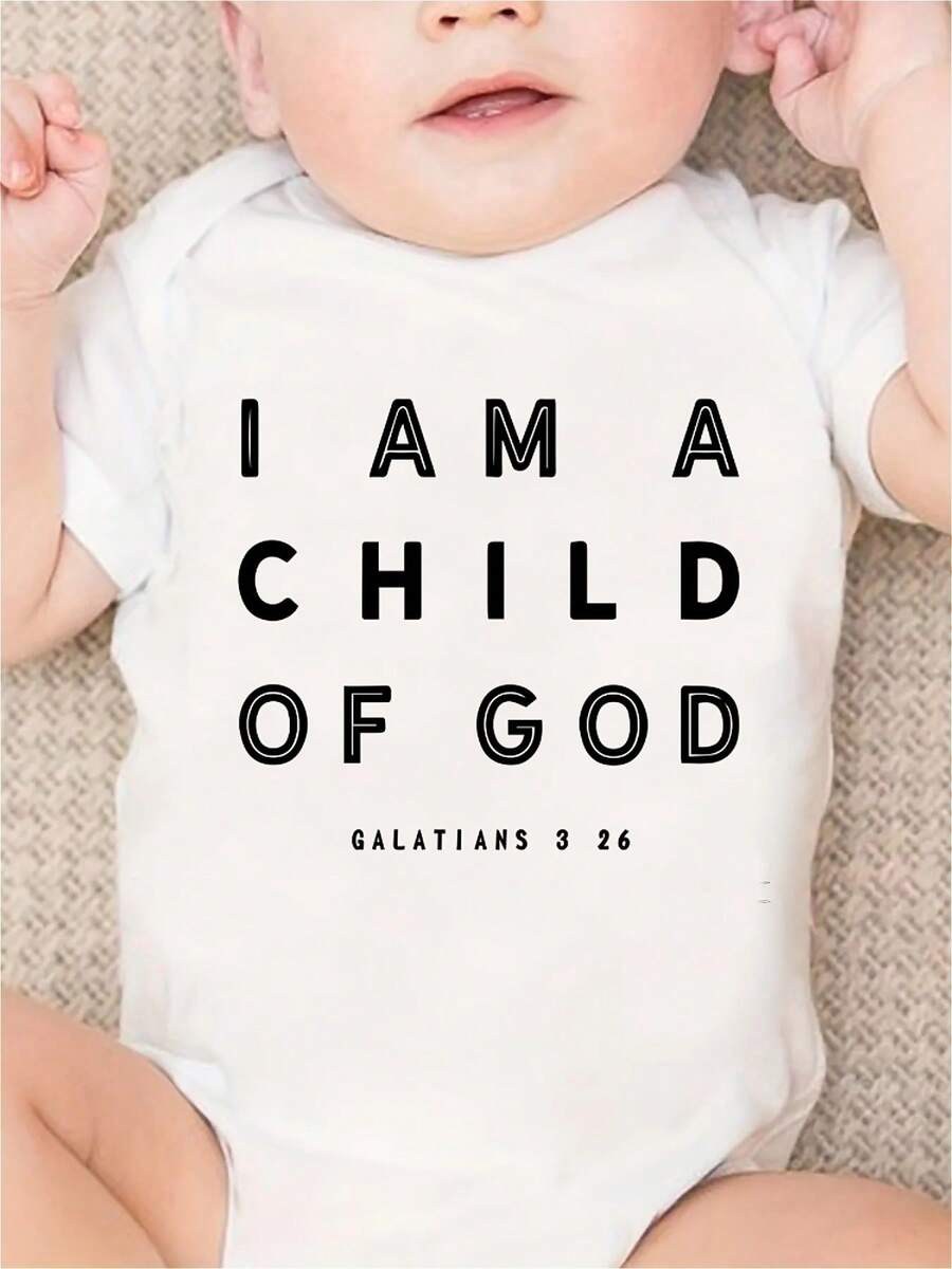 GET MY BOTTLE I'M WATCHING FOOTBALL WITH DADDY Print Funny Newborn Boys Clothes 100% Cotton Casual Comfortable Short Sleeve Baby Romper - 白色 - 查看 1