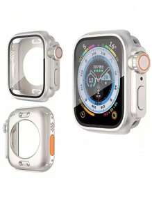 1pc Apple Watch S10 Series Protective Case Compatible With Apple Watch S10/9/8/7/SE/6/5/4/3/2/1, Fits 40mm/41mm/44mm/45mm/S10 42mm/46mm Dial Size